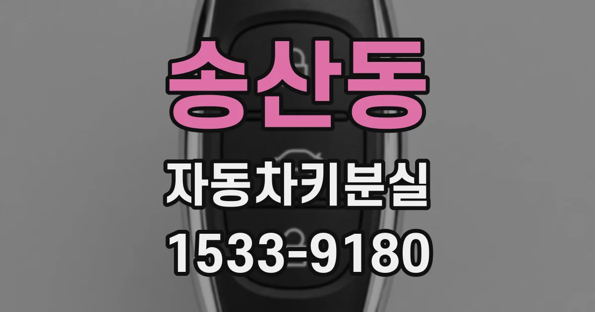 송산동 자동차키분실