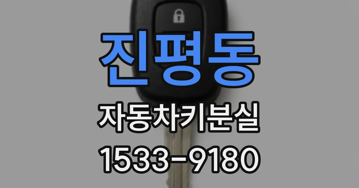 진평동 자동차키분실