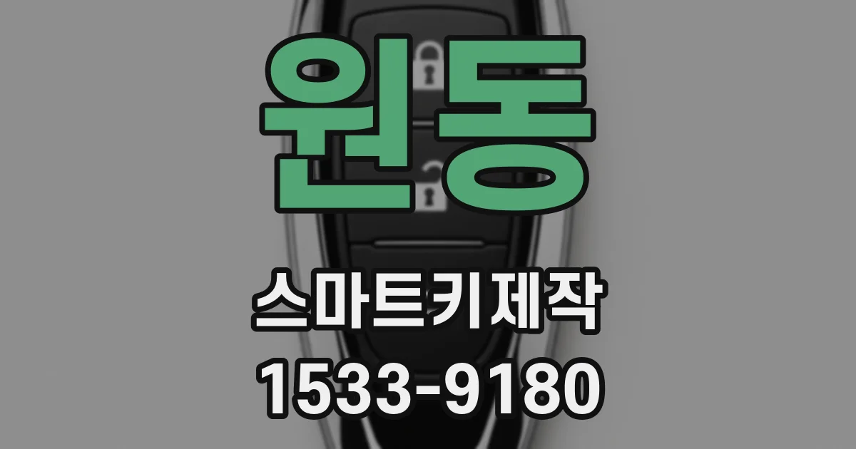 원동 스마트키제작