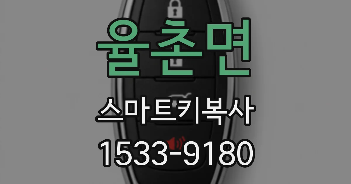 율촌면 스마트키복사