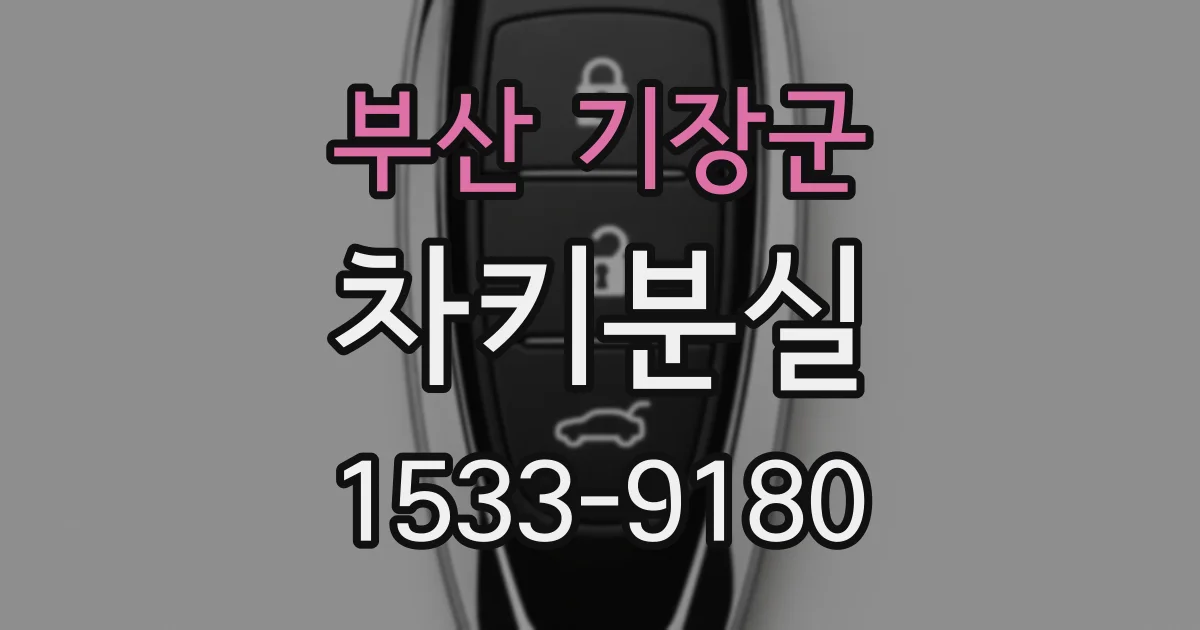 부산 기장군 차키분실