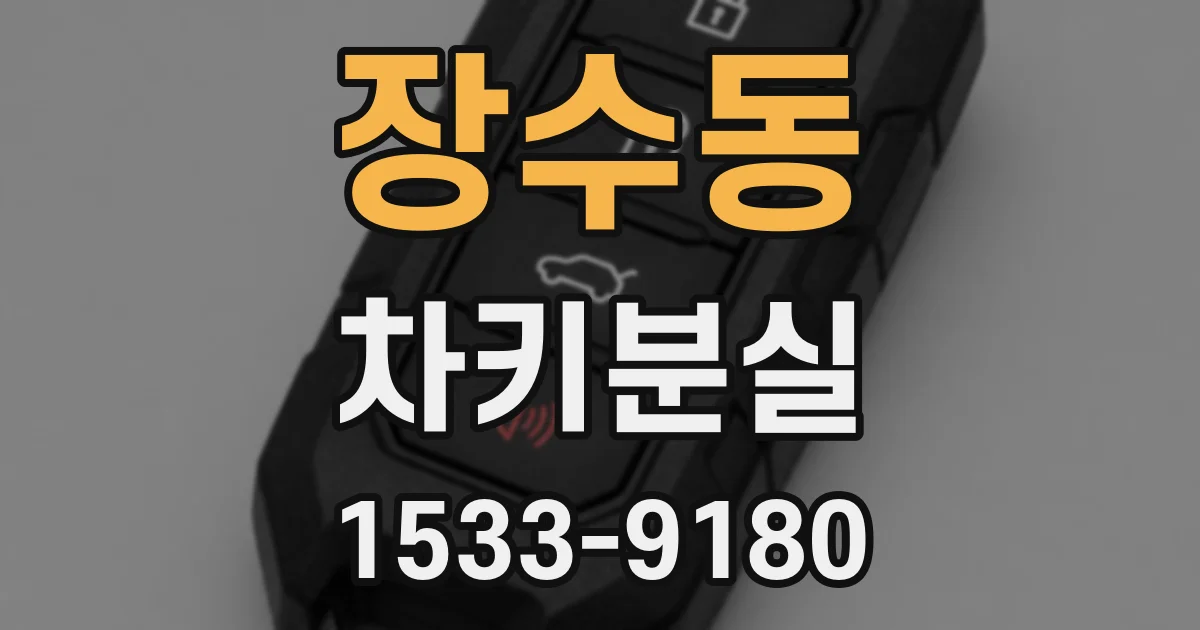 장수동 차키분실