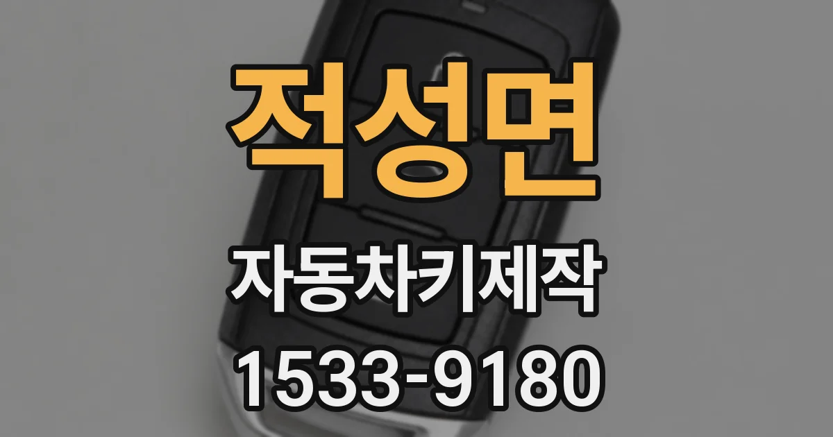적성면 자동차키제작
