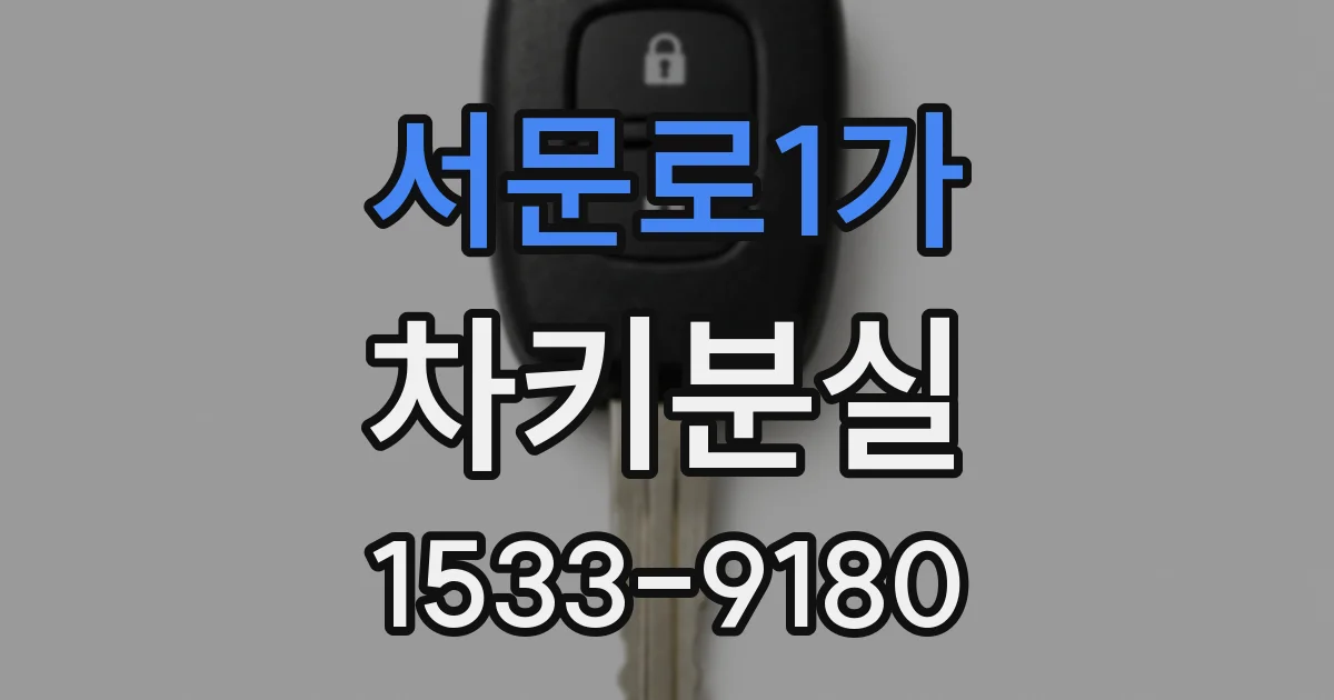 서문로1가 차키분실