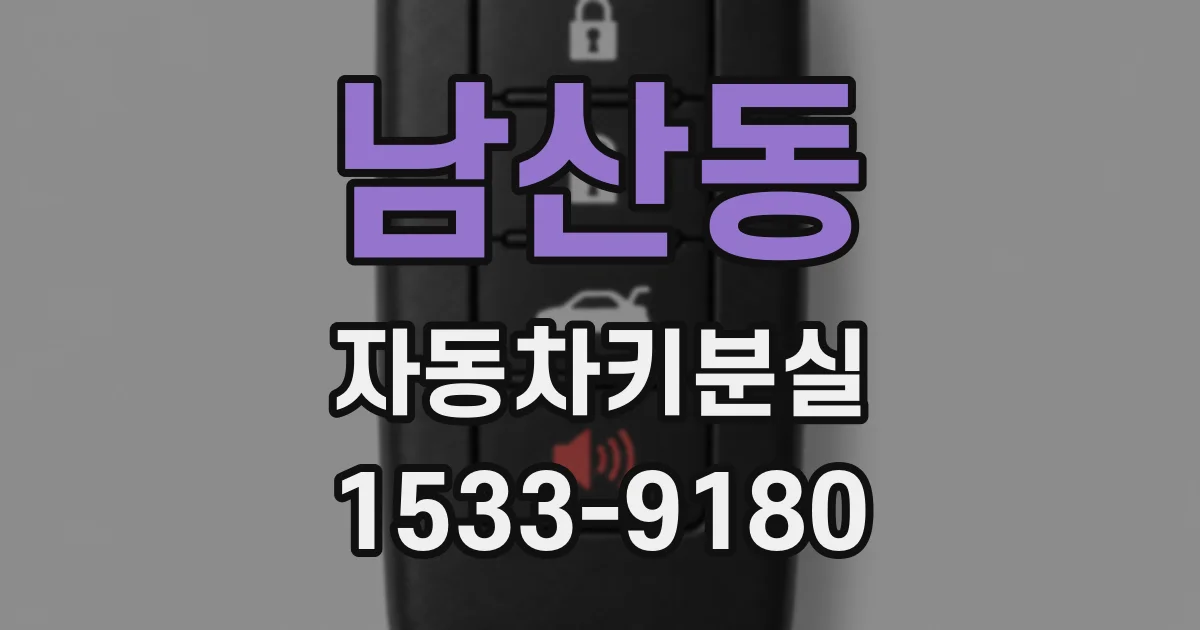 남산동 자동차키분실
