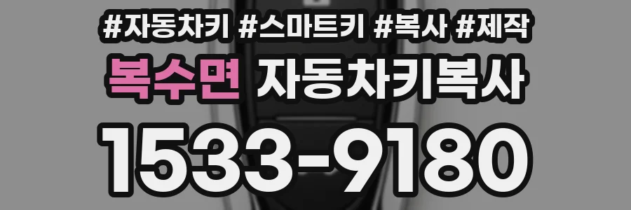 복수면 자동차키복사