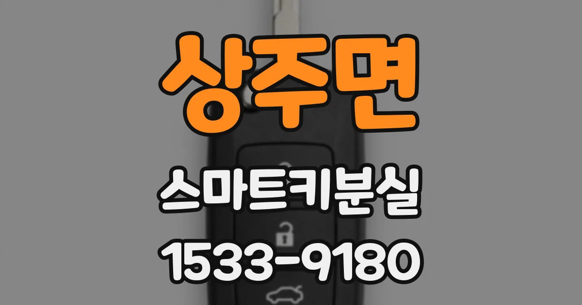 상주면 스마트키분실