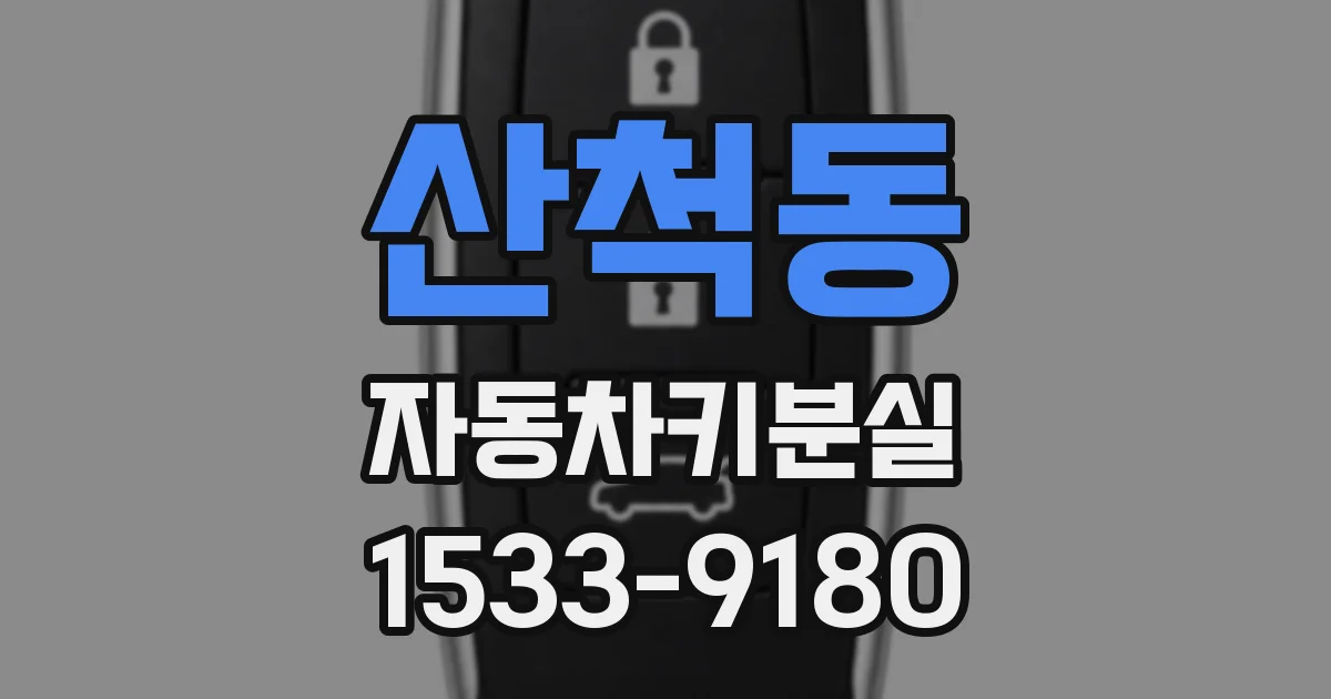 산척동 자동차키분실