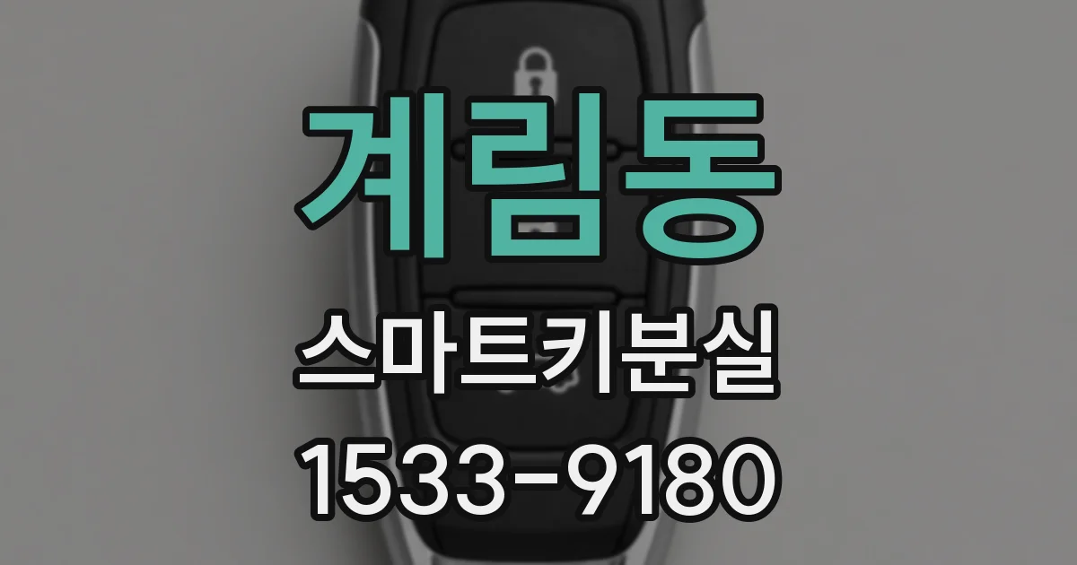 계림동 스마트키분실