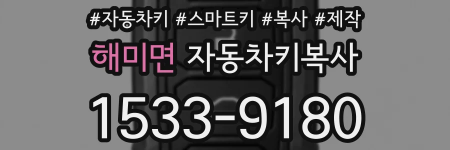 해미면 자동차키복사
