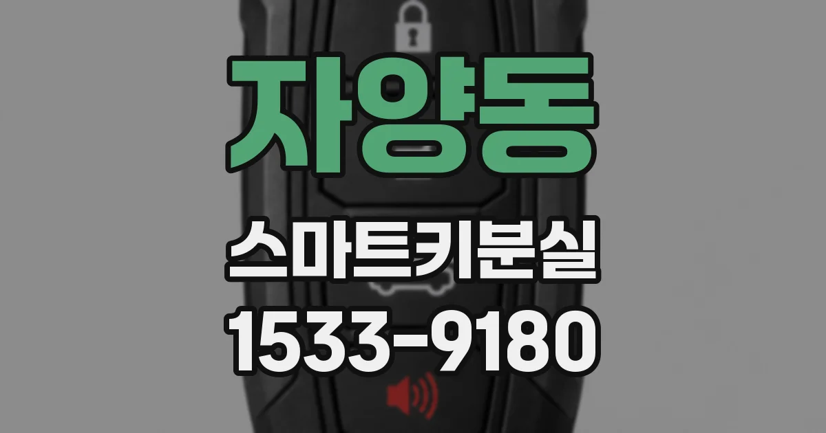 자양동 스마트키분실