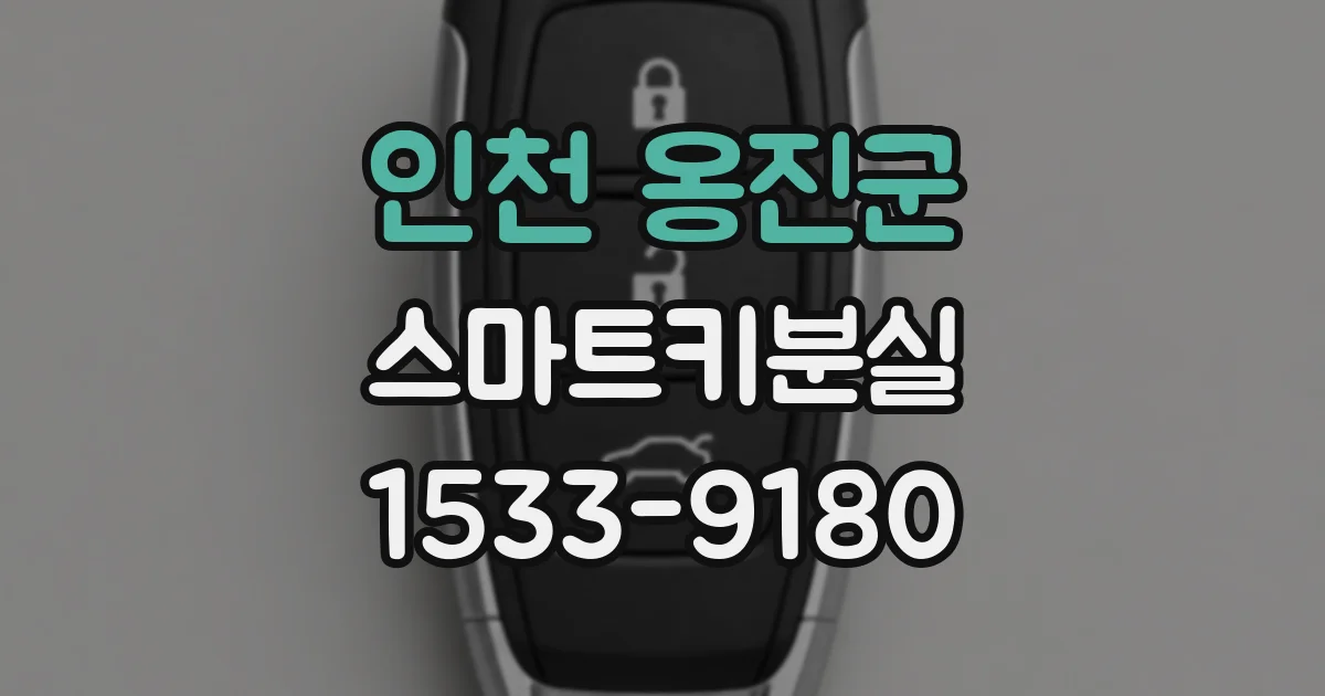 인천 옹진군 스마트키분실