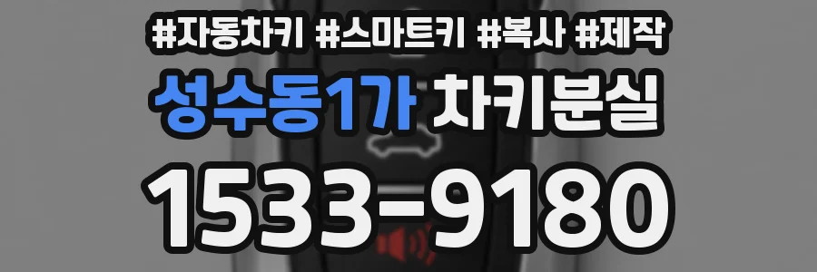 성수동1가 차키분실
