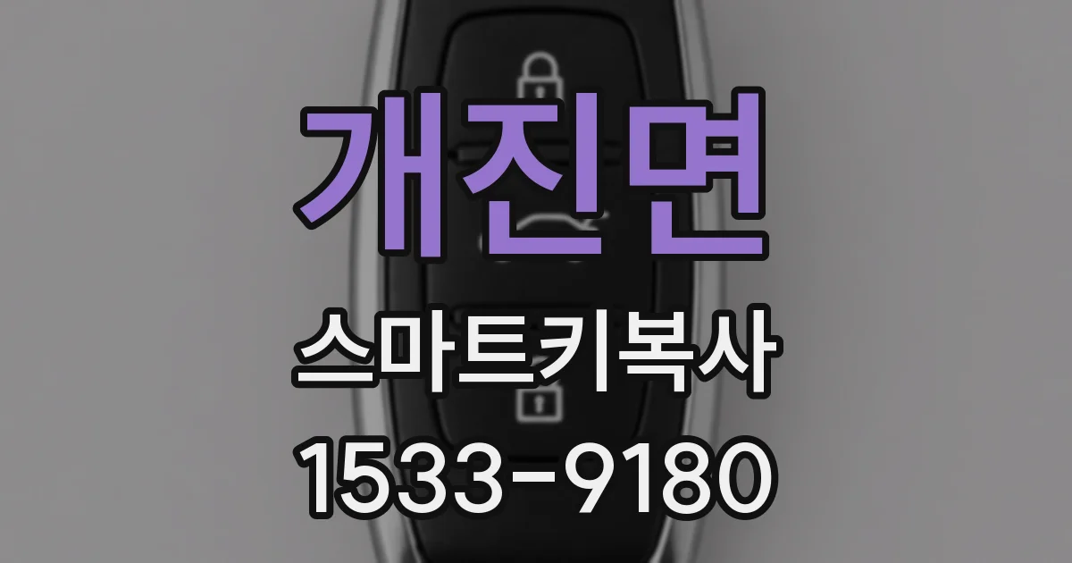 개진면 스마트키복사