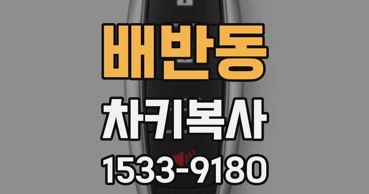 배반동 차키복사