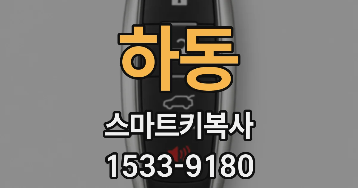 하동 스마트키복사