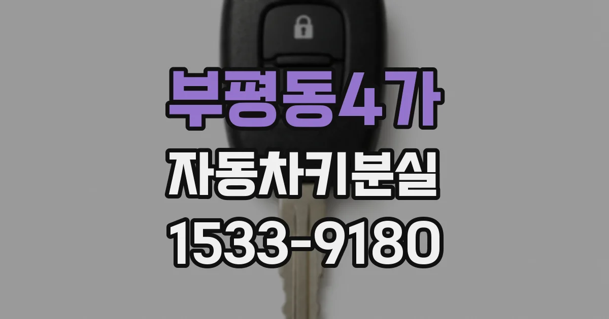 부평동4가 자동차키분실