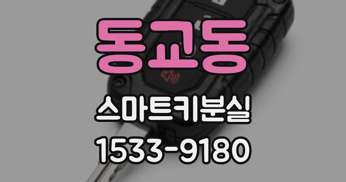 동교동 스마트키분실