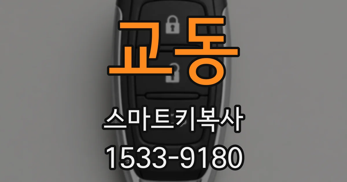 교동 스마트키복사