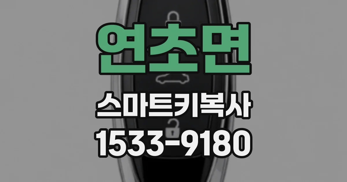 연초면 스마트키복사