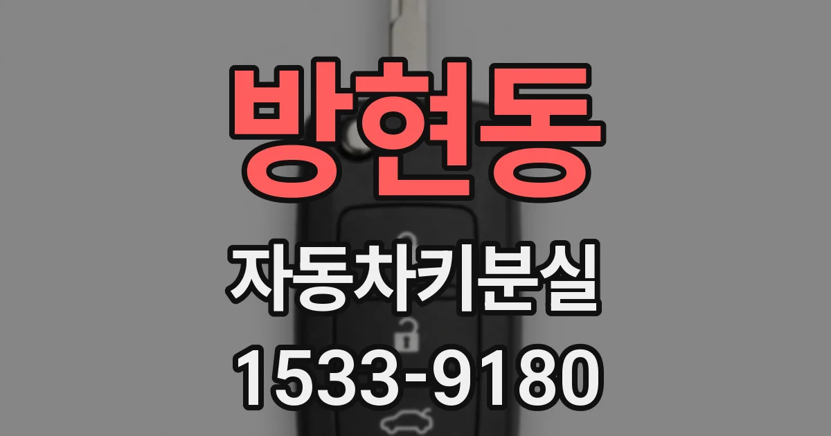방현동 자동차키분실
