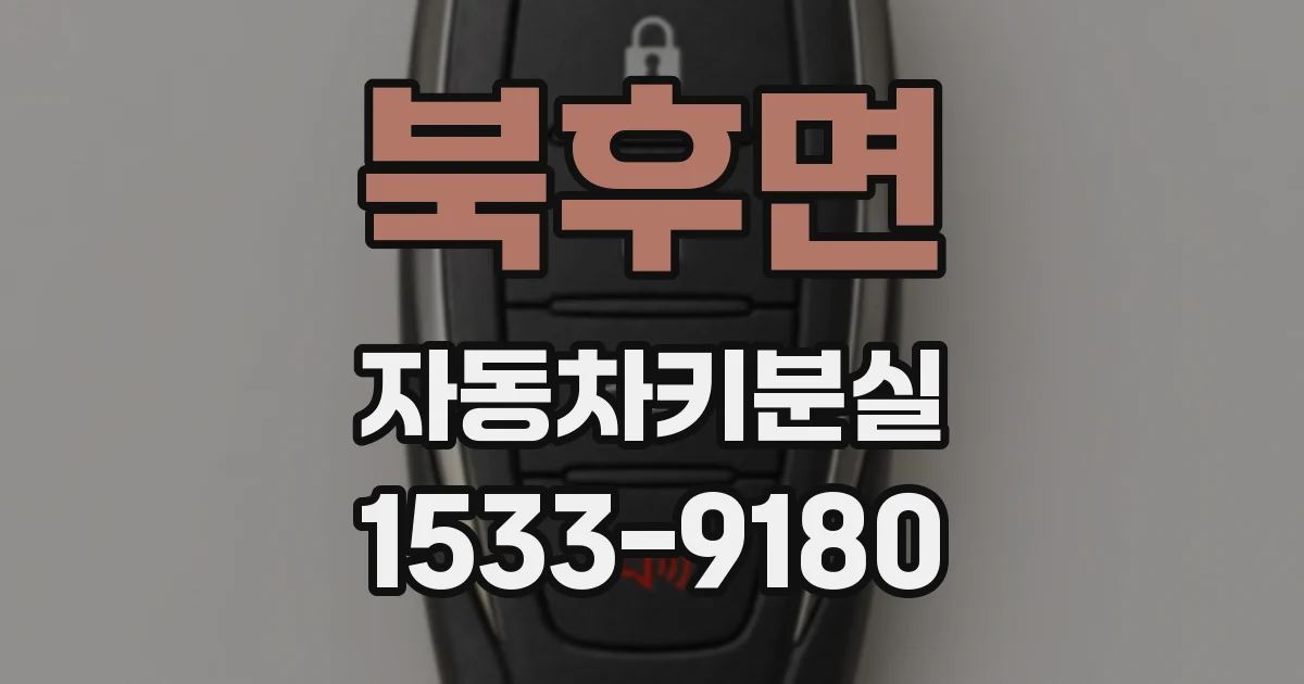 북후면 자동차키분실