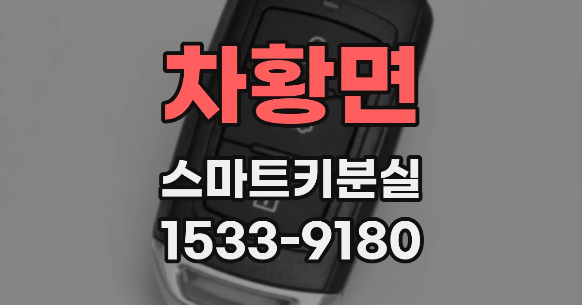 차황면 스마트키분실