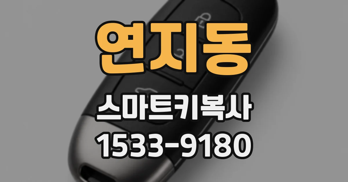 연지동 스마트키복사