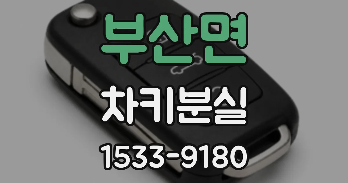 부산면 차키분실
