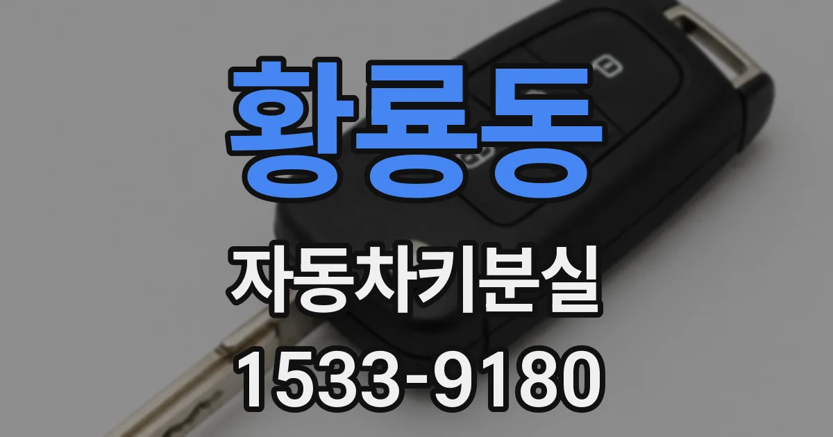 황룡동 자동차키분실
