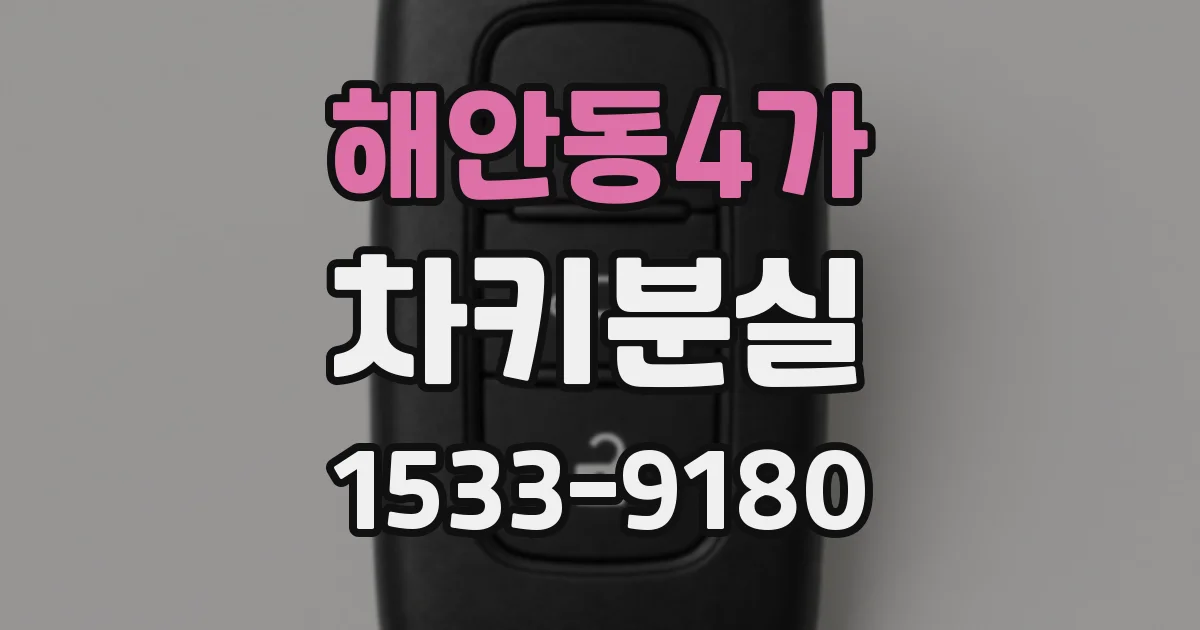 해안동4가 차키분실