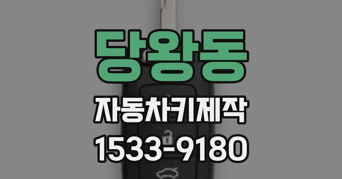 당왕동 자동차키제작