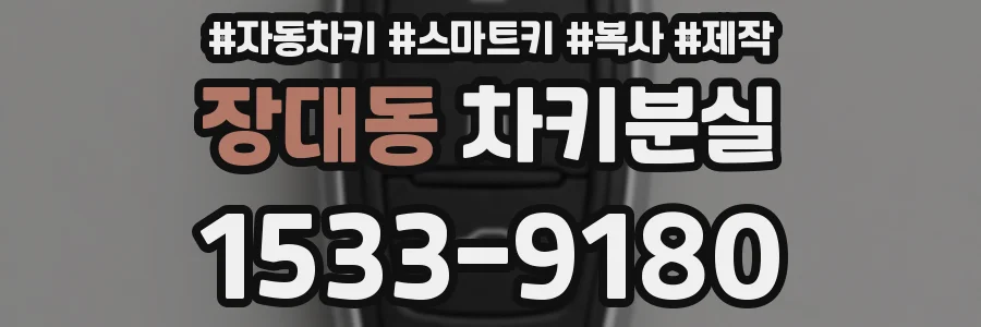 장대동 차키분실