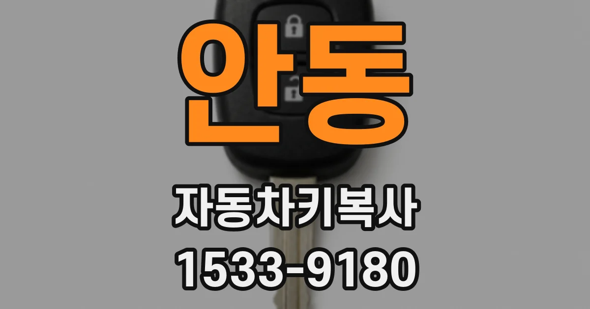 안동 자동차키복사