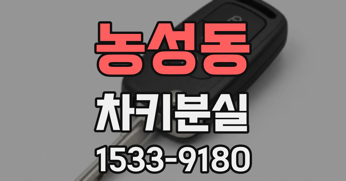 농성동 차키분실