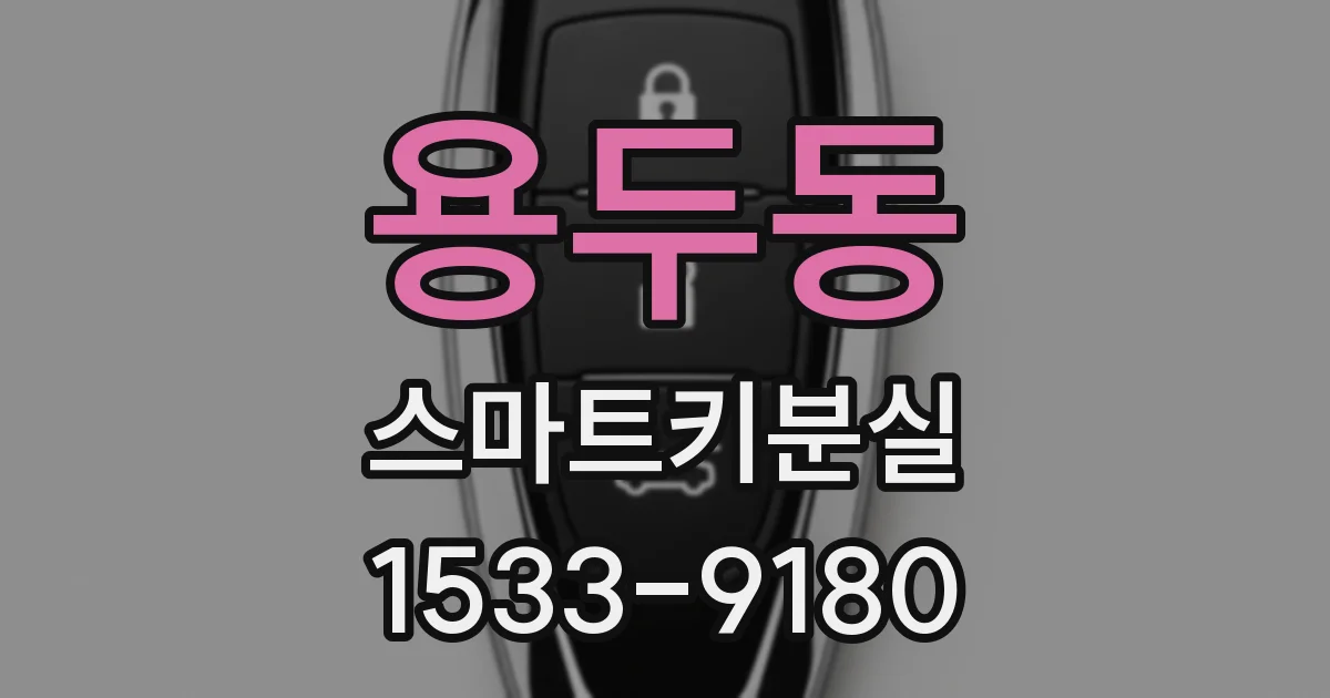 용두동 스마트키분실