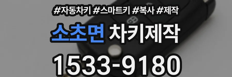 소초면 차키제작