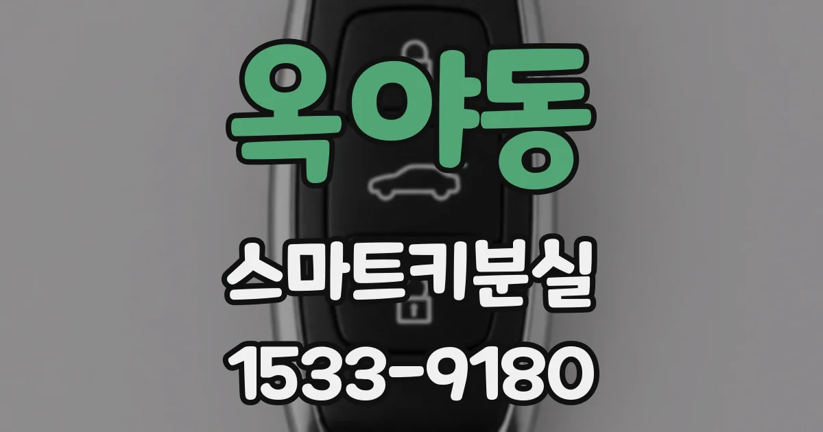 옥야동 스마트키분실