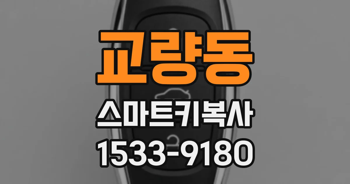 교량동 스마트키복사