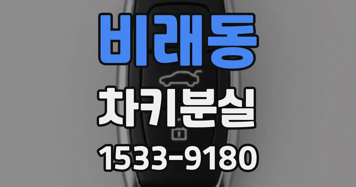 비래동 차키분실