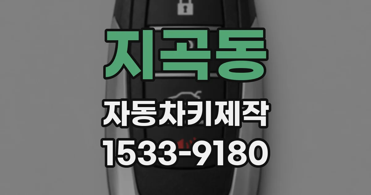 지곡동 자동차키제작
