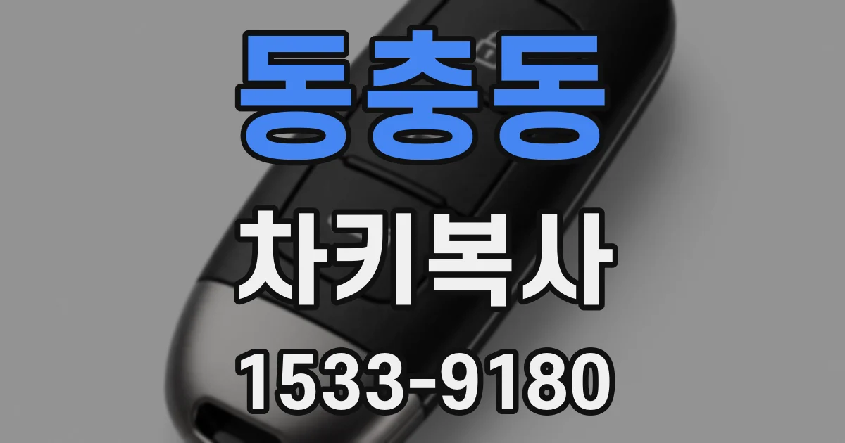 동충동 차키복사