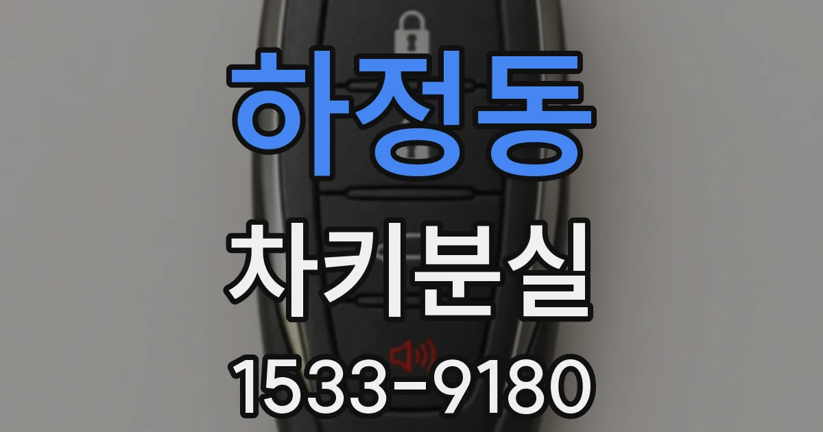 하정동 차키분실