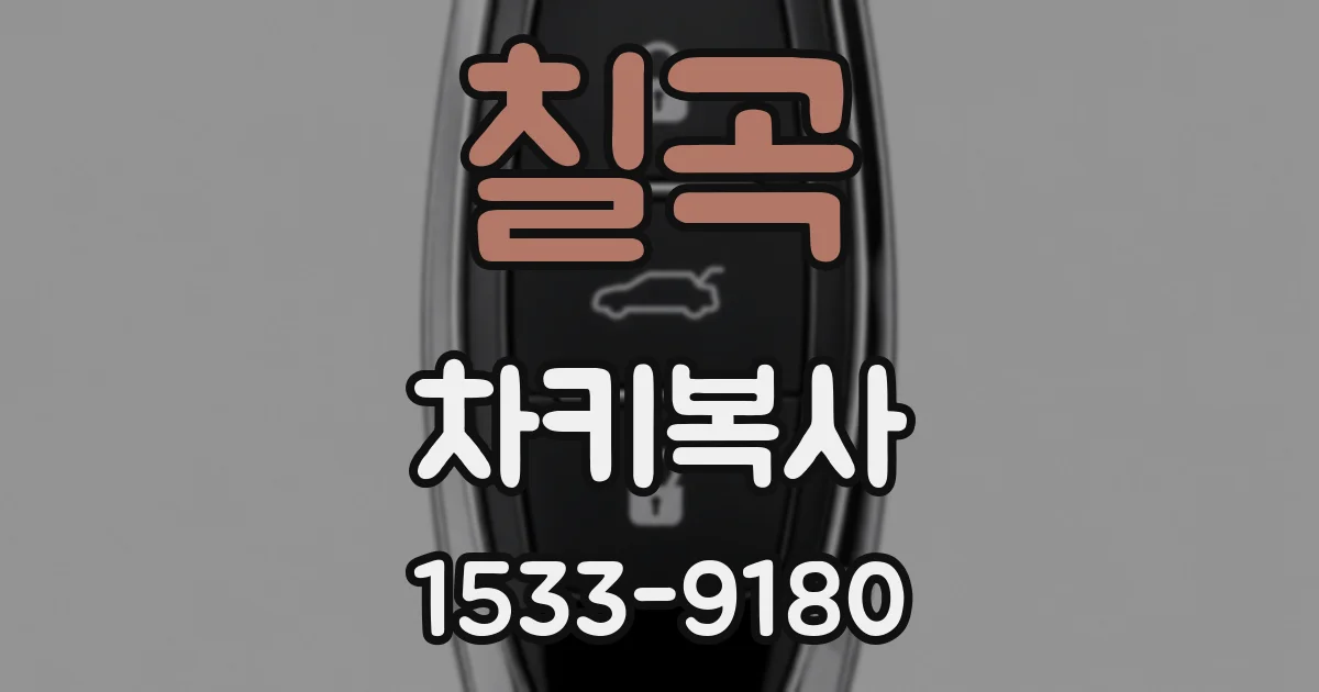 칠곡 차키복사