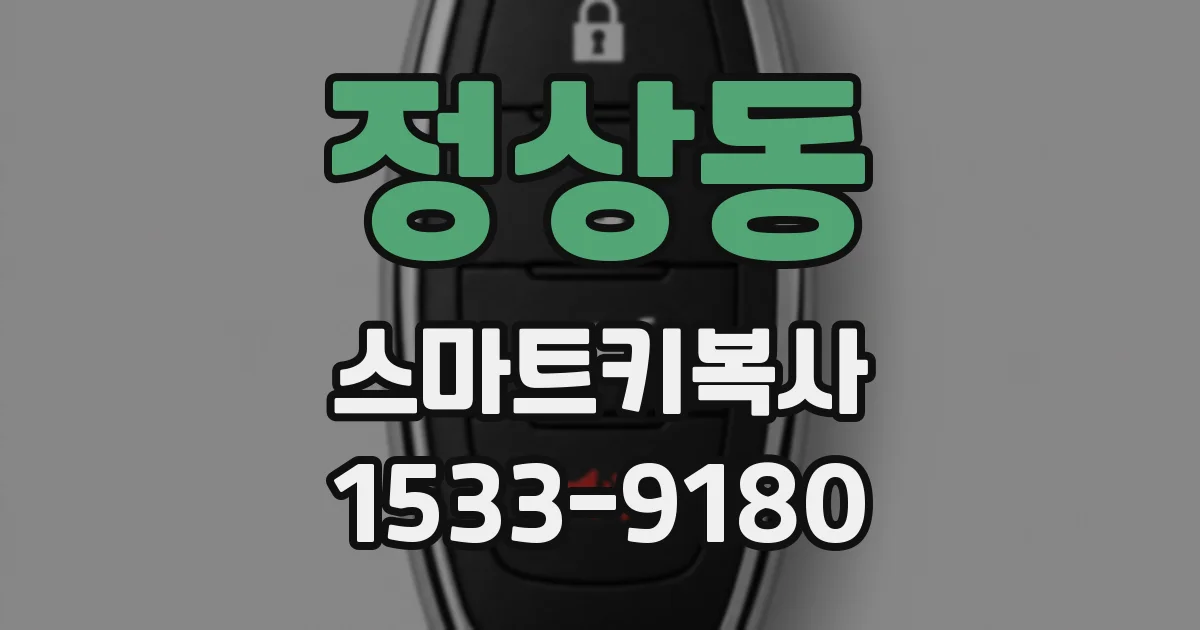 정상동 스마트키복사