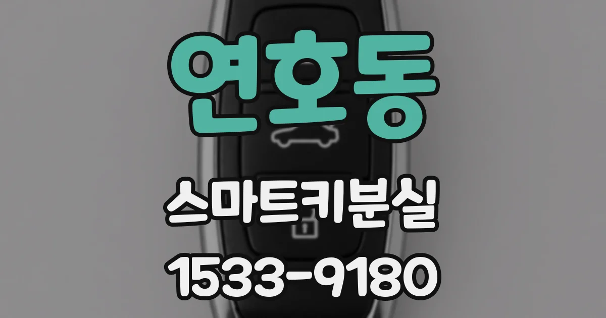 연호동 스마트키분실