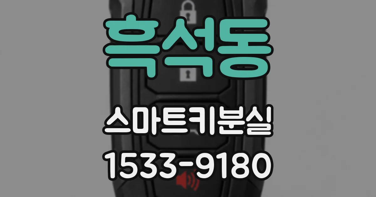 흑석동 스마트키분실