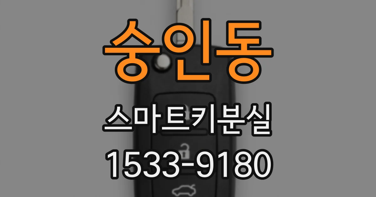 숭인동 스마트키분실