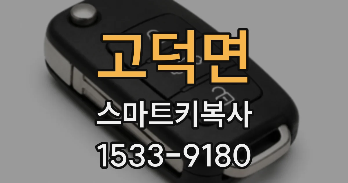 고덕면 스마트키복사