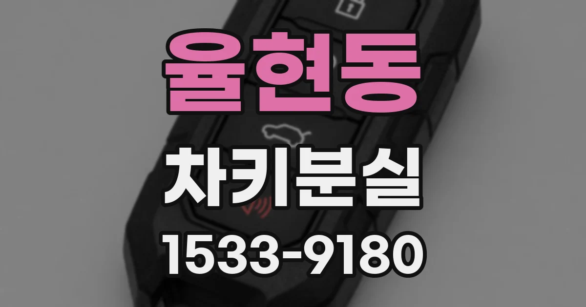 율현동 차키분실